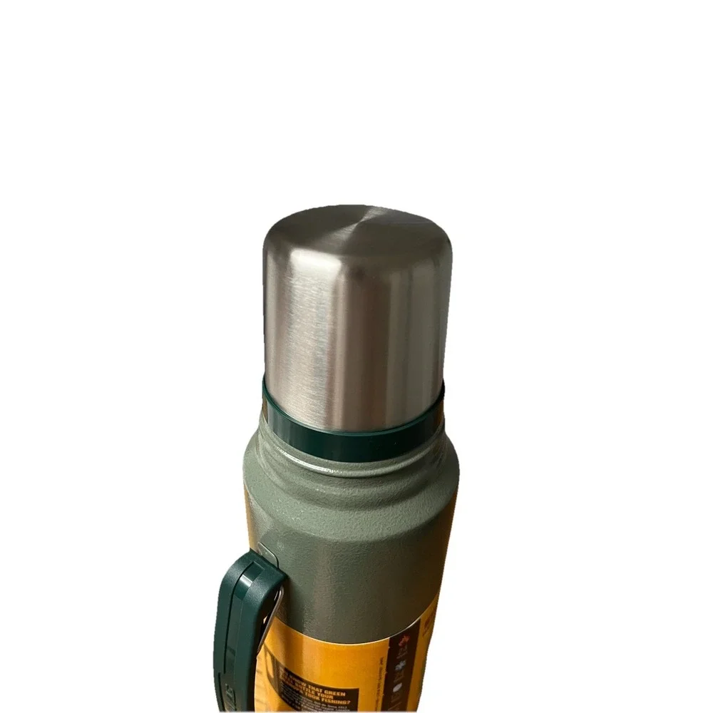 Stanley‎ Classic Vacuum Green 1.1 QT Thermos Wide Mouth Bottle Stainless Steel - Picture 5 of 5